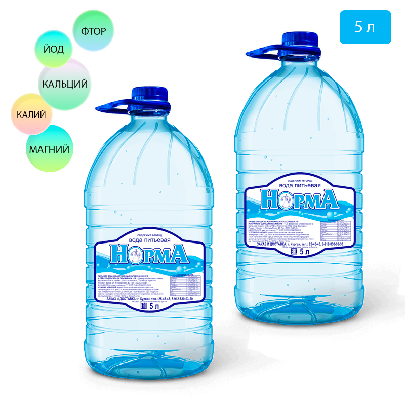 Вода НормА 5 л (упаковка 2 шт)